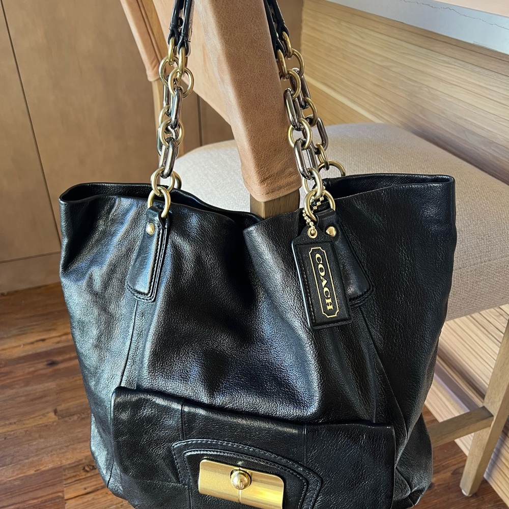 Large Black Coach Purse